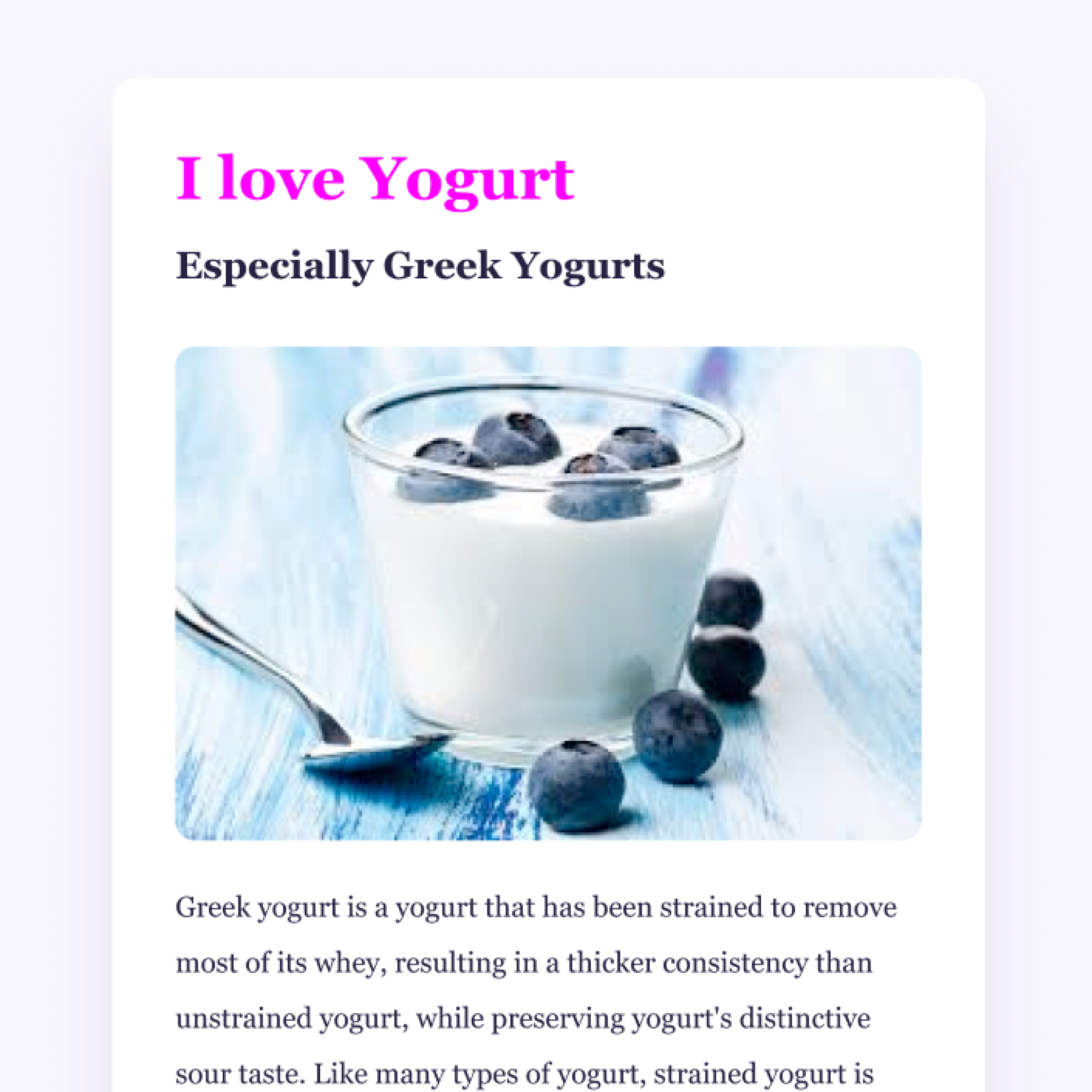 app for ordering Greek yogurt